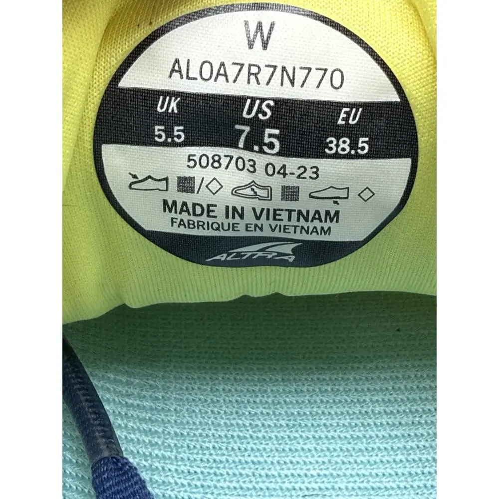 Altra Yellow Blue Women's Athletic Running Shoes